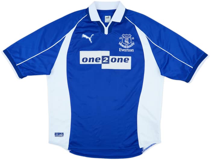 2000-02 Everton Home Shirt Ferguson #10 - 7/10 - (XL)