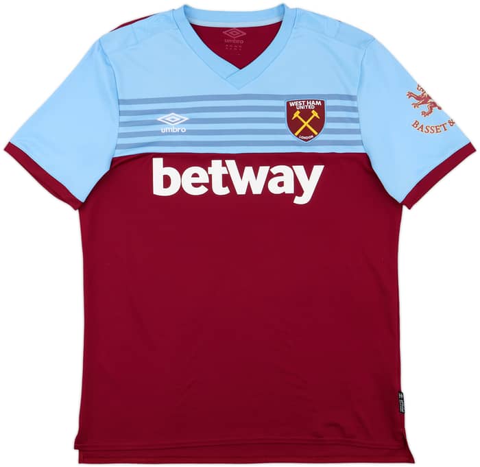 2019-20 West Ham Home Shirt Noble #16 - 8/10 - (XL)