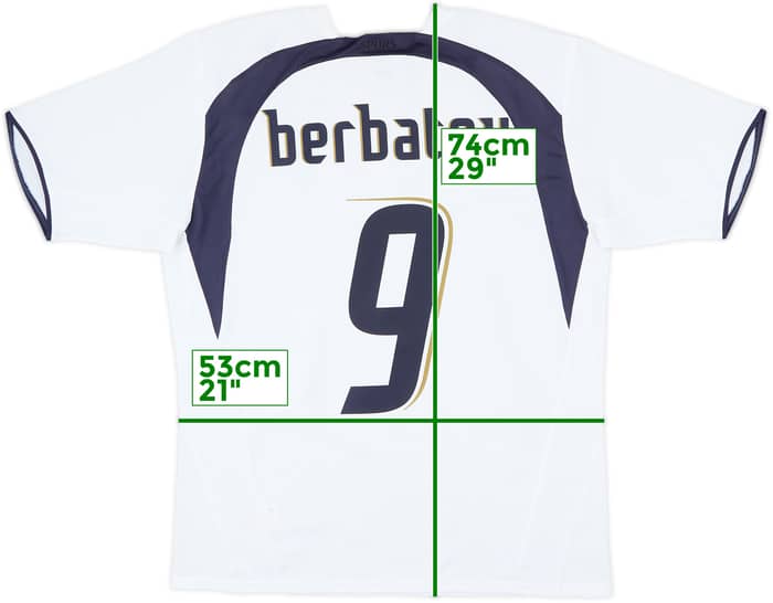 2006-07 Tottenham Home Shirt Berbatov #9 - 7/10 - (L)
