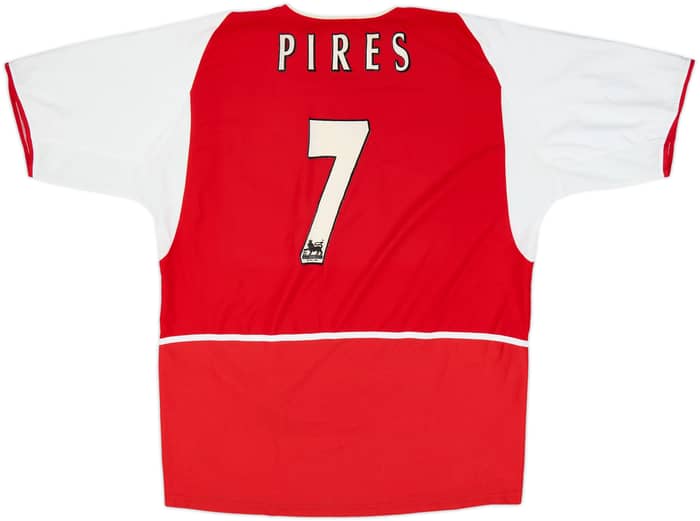 2002-04 Arsenal Home Shirt Pires #7 - 6/10 - (XXL)
