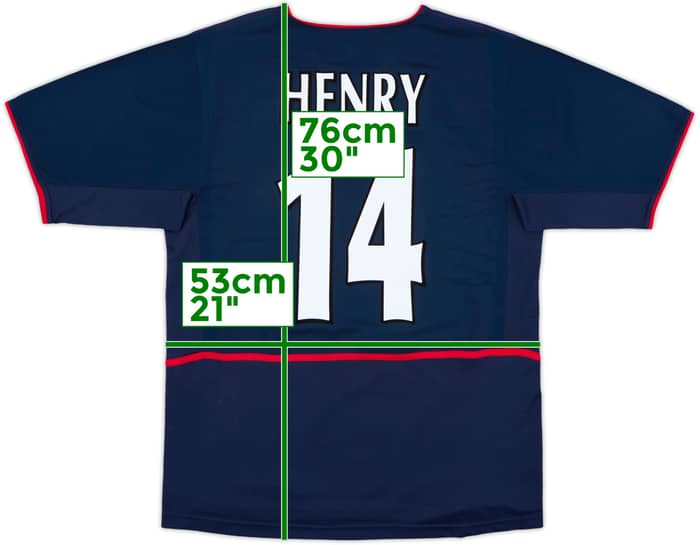 2002-04 Arsenal Away Shirt Henry #14 - 8/10 - (L)