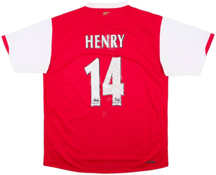 2006-08 Arsenal Home Shirt Henry #14 - 4/10 - (M)