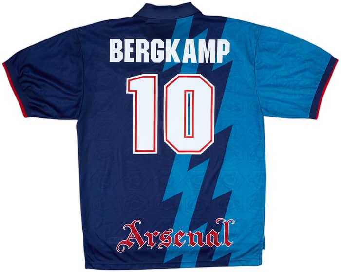 1995-96 Arsenal Away Shirt Bergkamp #10 - 8/10 - (XL)