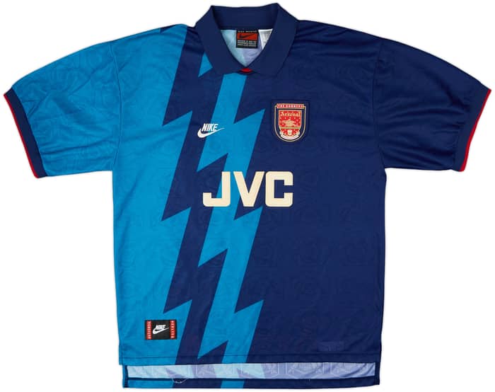 1995-96 Arsenal Away Shirt Bergkamp #10 - 8/10 - (XL)