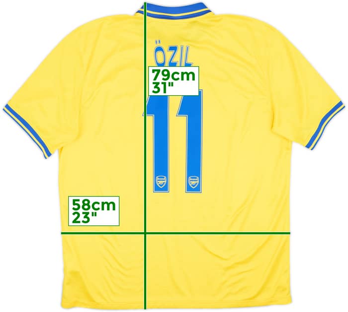 2013-14 Arsenal Away Shirt Ozil #11 - 8/10 - (XL)