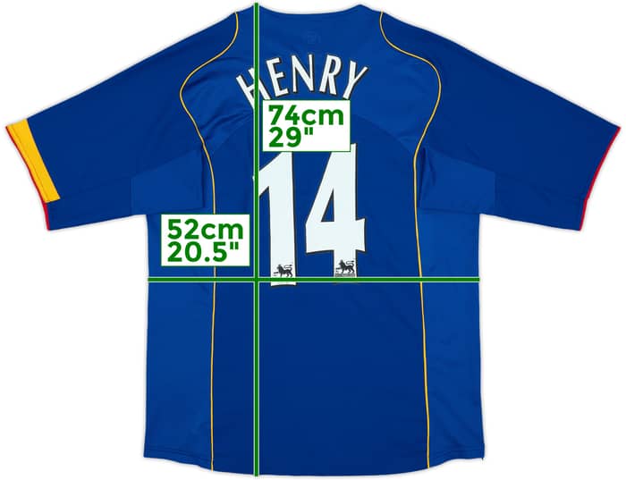 2004-06 Arsenal Away Shirt Henry #14 - 8/10 - (M)
