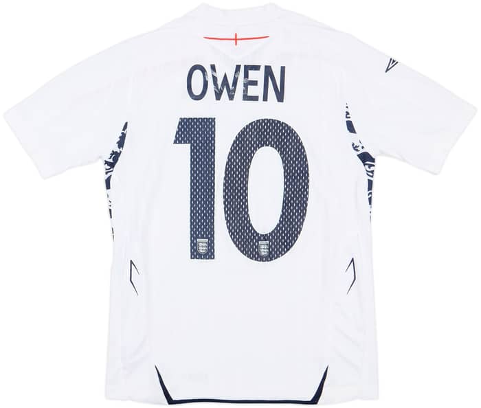 2007-09 England Home Shirt Owen #10 - 6/10 - (XL.Boys)