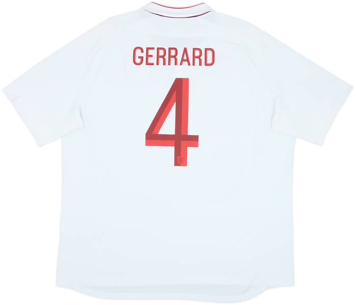 2012-13 England Home Shirt Gerrard #4 - 8/10 - (3XL)