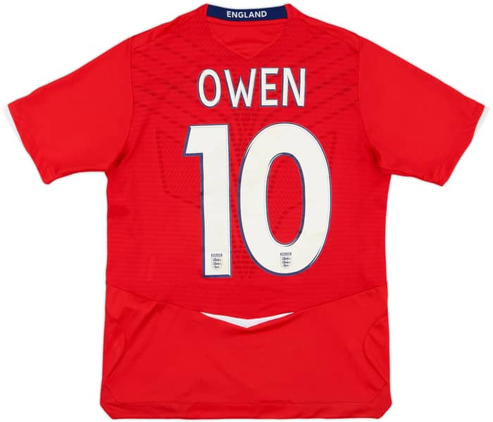 2008-10 England Away Shirt Owen #10 - 6/10 - (XL.Boys)