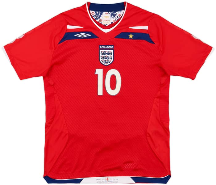 2008-10 England Away Shirt Owen #10 - 6/10 - (XL.Boys)
