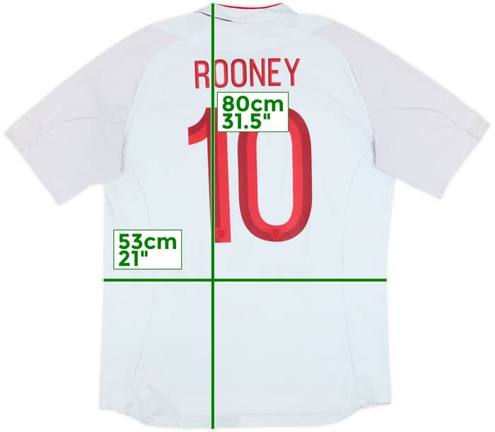2012-13 England Home Shirt Rooney #10 - 5/10 - (L)