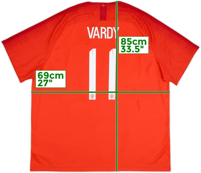 2018-19 England Away Shirt Vardy #11 - 9/10 - (3XL)