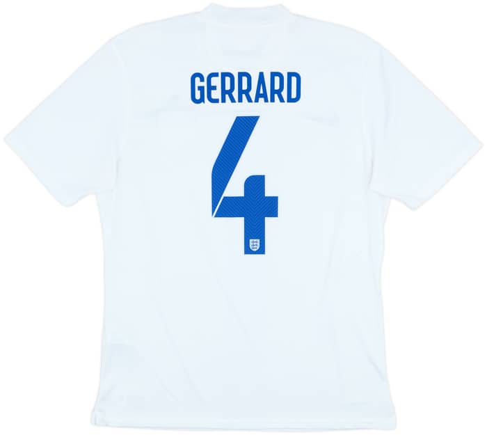 2014-15 England Authentic Home Shirt Gerrard #4 - 8/10 - (XL)
