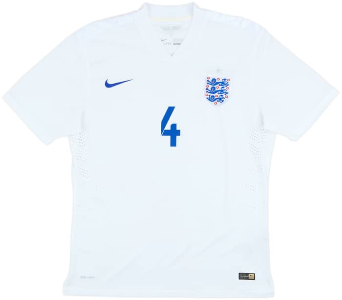 2014-15 England Authentic Home Shirt Gerrard #4 - 8/10 - (XL)