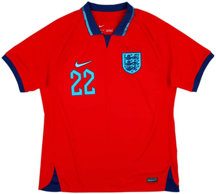 2022-23 England Away Shirt Bellingham #22 - 10/10 - (L)