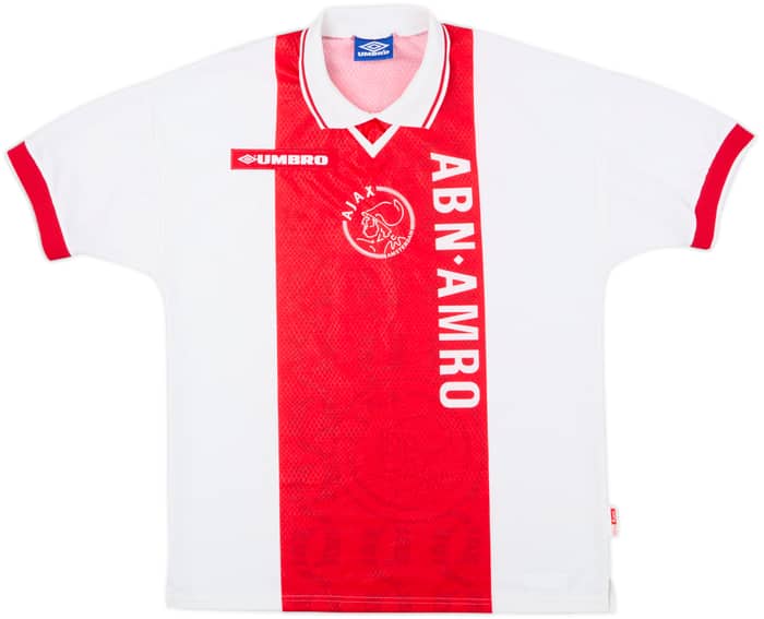 1998-99 Ajax Home Shirt F.De Boer #4 - 8/10 - (L)