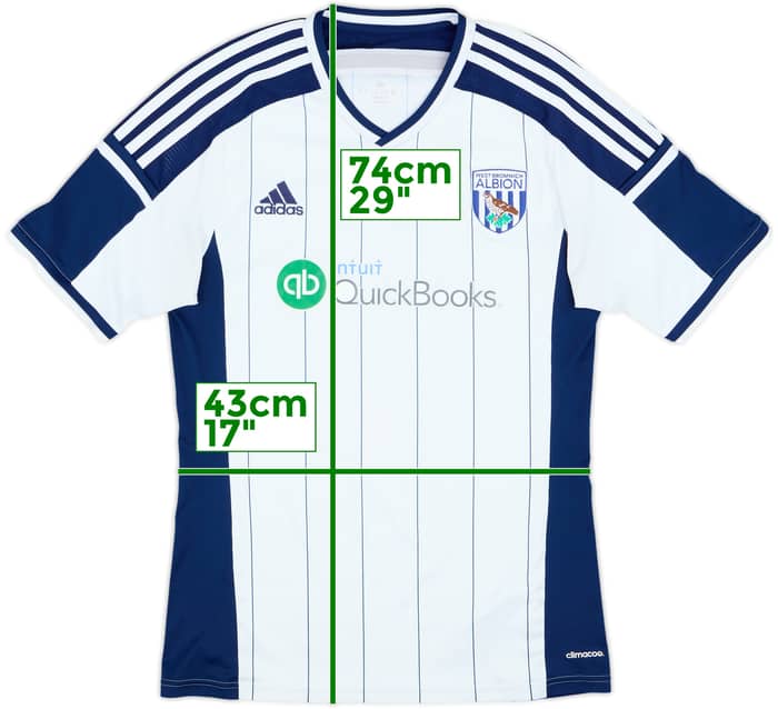 2014-15 West Brom Home Shirt Brunt #11 - 7/10 - (M)
