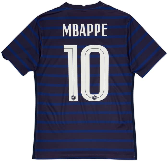 2020-21 France Home Shirt Mbappe #10 - 8/10 - (S)