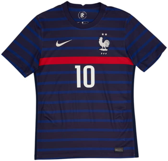 2020-21 France Home Shirt Mbappe #10 - 8/10 - (S)