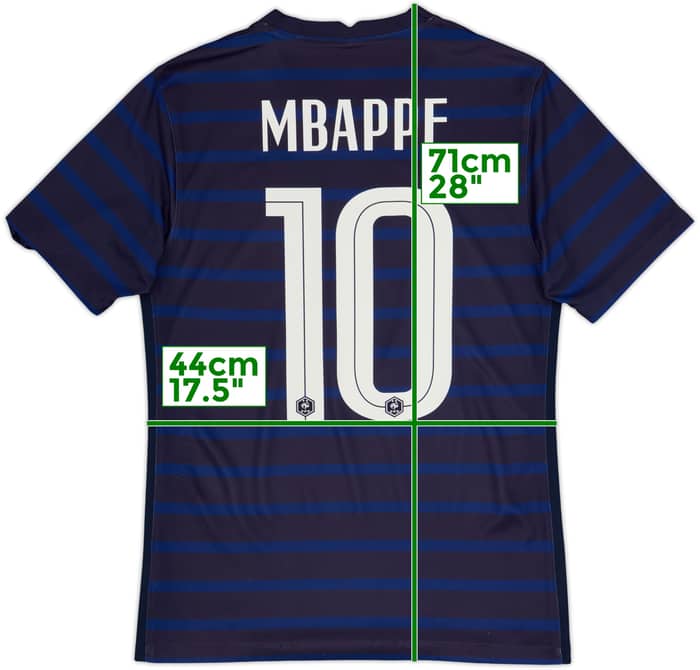 2020-21 France Home Shirt Mbappe #10 - 8/10 - (S)