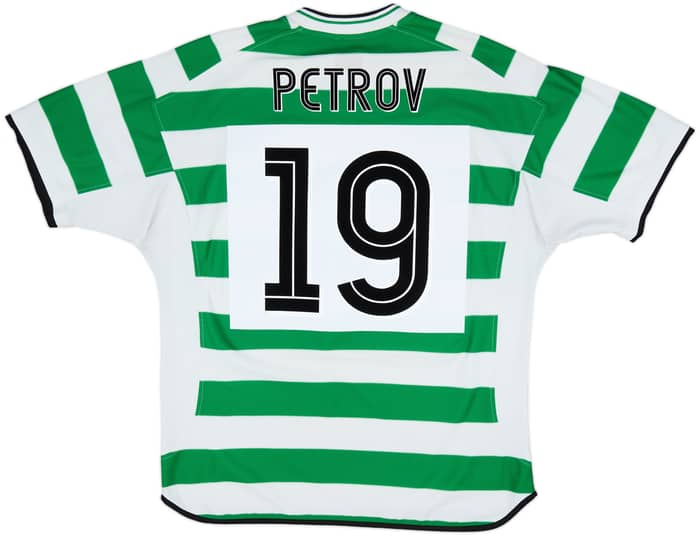 2001-03 Celtic Home Shirt Petrov #19 - 8/10 - (XL)