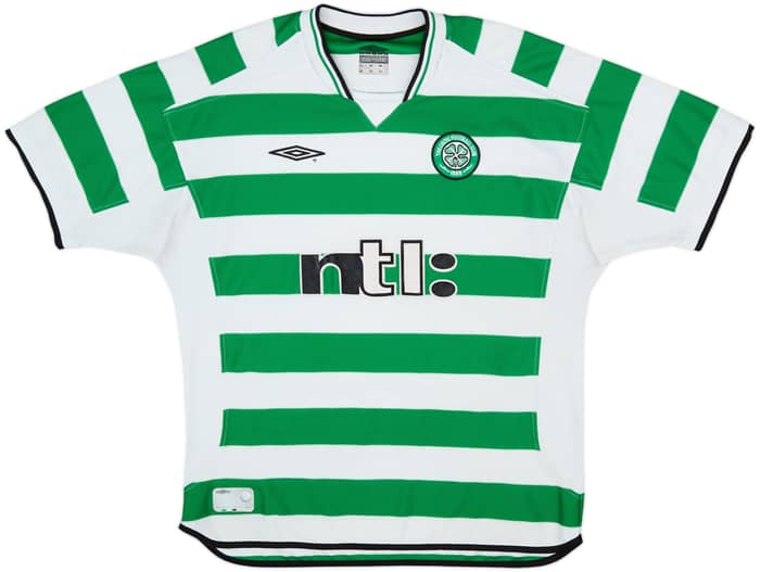 2001-03 Celtic Home Shirt Petrov #19 - 8/10 - (XL)