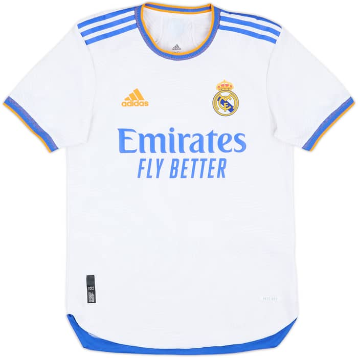 2021-22 Real Madrid Authentic Home Shirt Benzema #9 - 9/10 - (S)