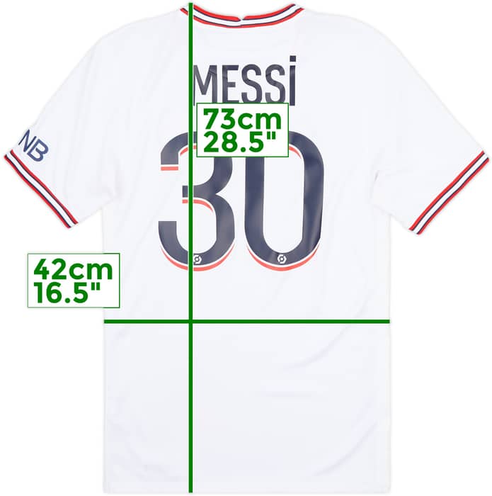 2021-22 Paris Saint-Germain Fourth Shirt Messi #30 - 10/10 - (XS)