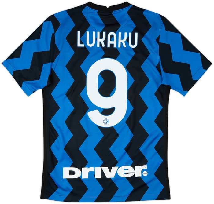 2020-21 Inter Milan Home Shirt Lukaku #9 - 6/10 - (S)