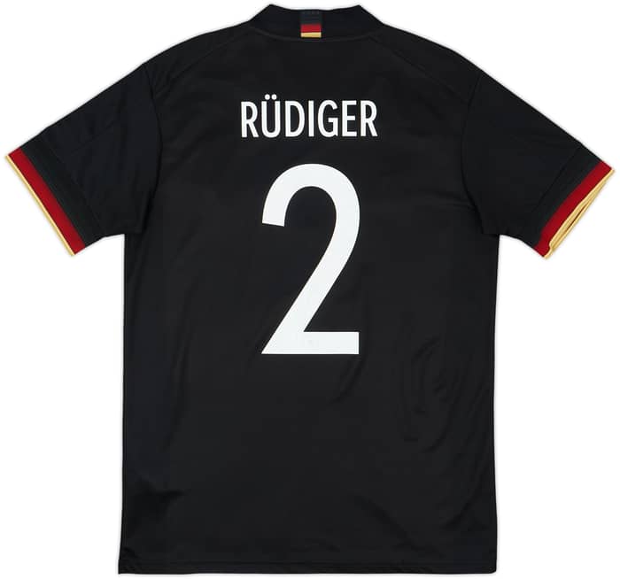 Camiseta de visitante de Alemania 2020-21 Rudiger #2 - 10/10 - (M)