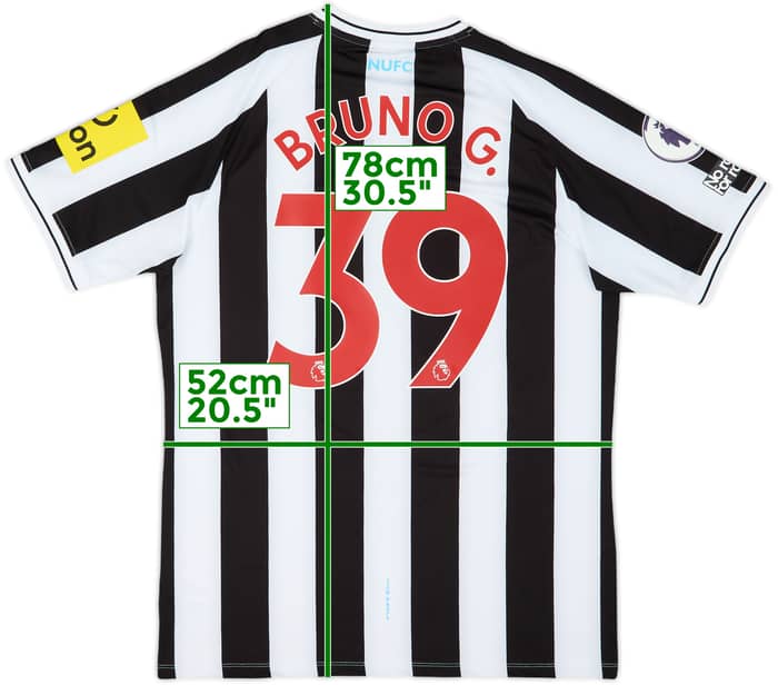 2022-23 Newcastle Authentic Home Shirt Bruno G.#39 - 10/10 - (L)