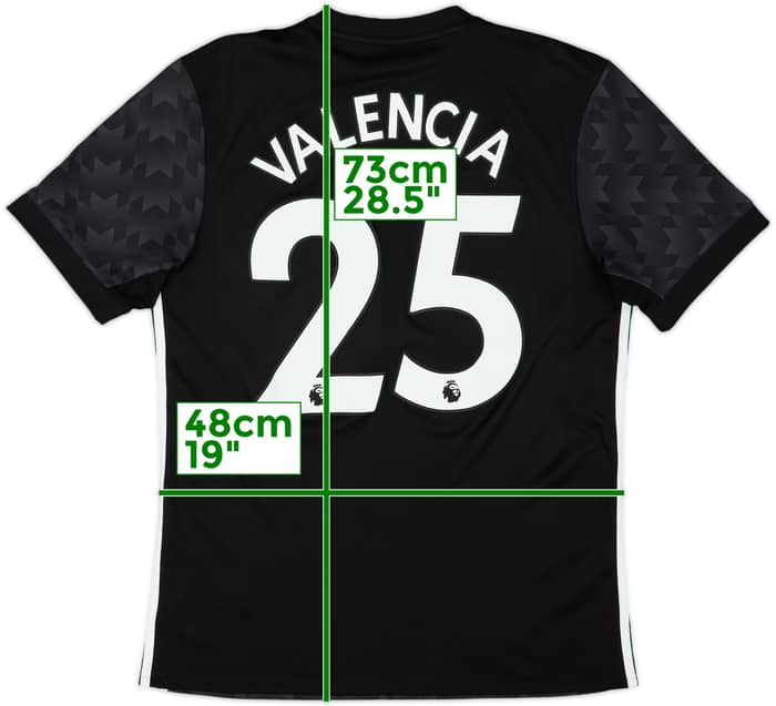 2017-18 Manchester United Away Shirt Valencia #25 - 8/10 - (M)