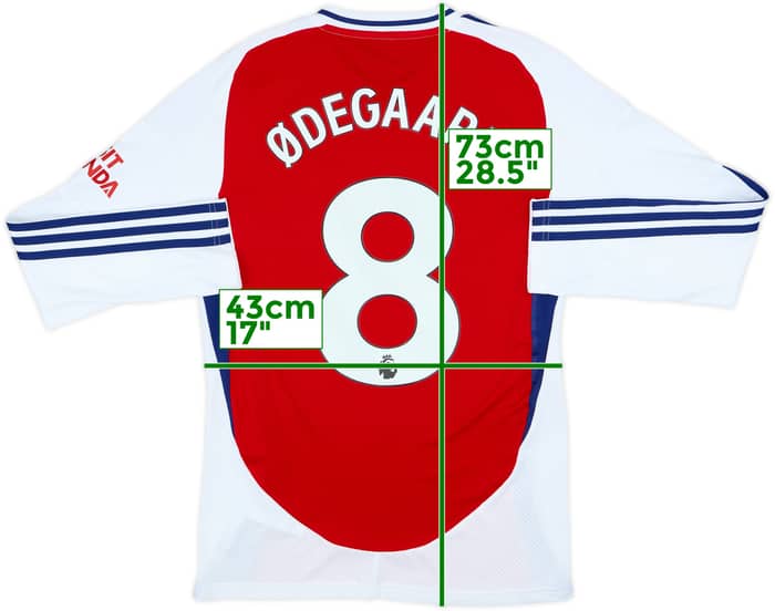 2024-25 Arsenal Home L/S Shirt Odegaard #8 (S)