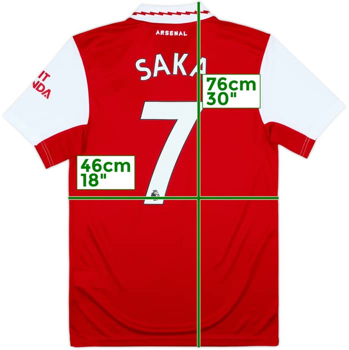 2022-23 Arsenal Home Shirt Saka #7 (S)