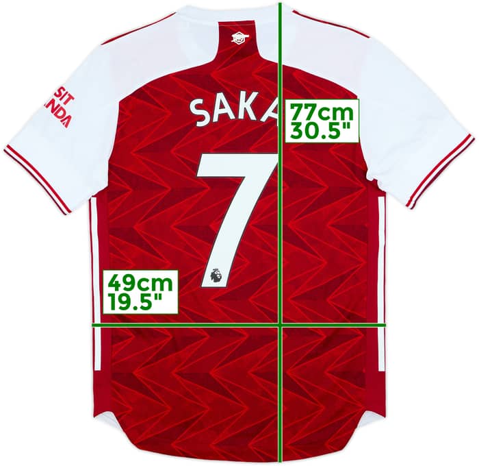 2020-21 Arsenal Authentic Home Shirt Saka #7 (M)