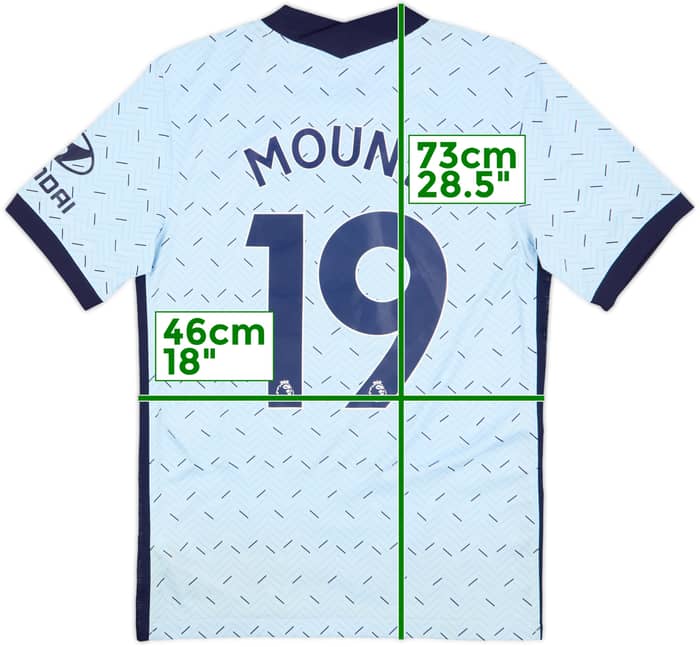 2020-21 Chelsea Away Shirt Mount #19 - 8/10 - (S)