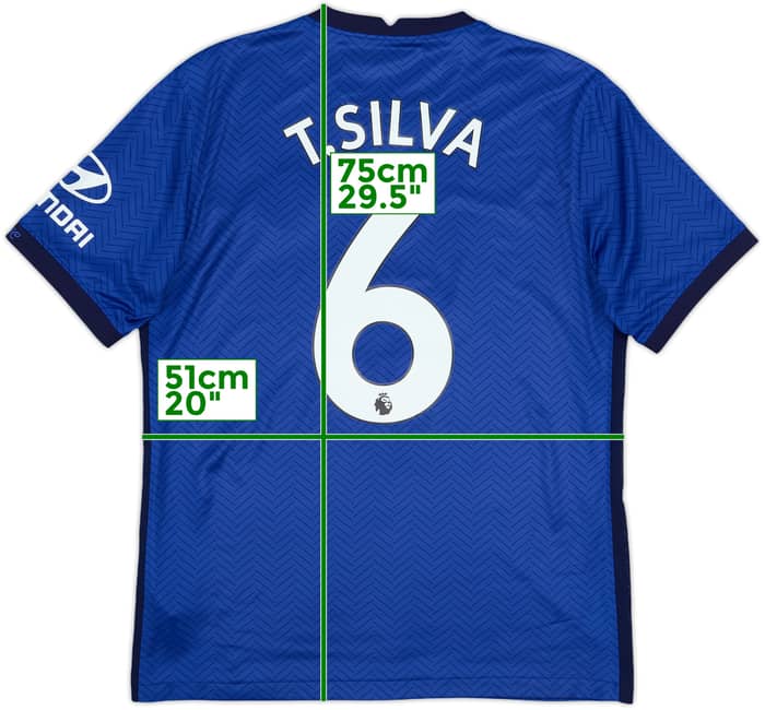 2020-21 Chelsea Home Shirt T.Silva #6 - 6/10 - (M)