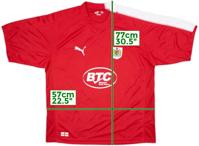 2006-07 Bristol City Home Shirt - 5/10 - (L)