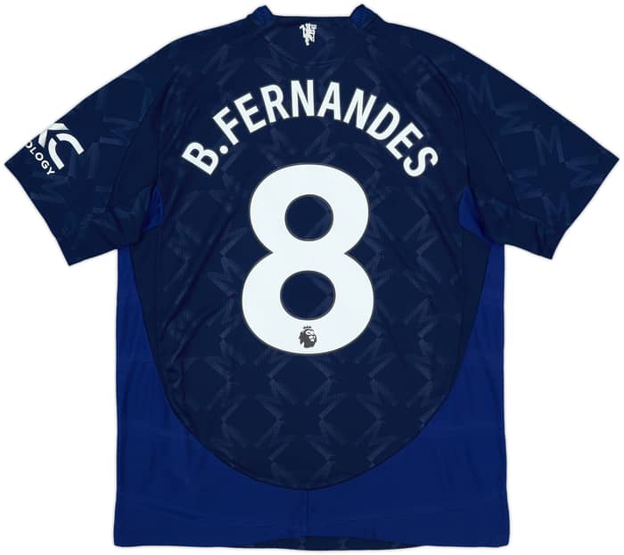 2024-25 Manchester United Authentic Away Shirt B.Fernandes #8 - 10/10 - (L)