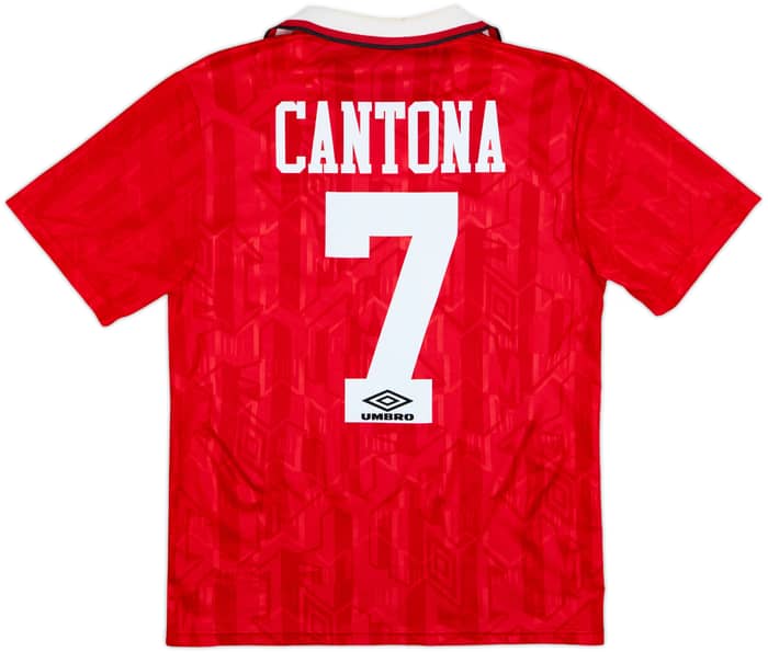1992-94 Manchester United Home Shirt Cantona #7 - 6/10 - (S)