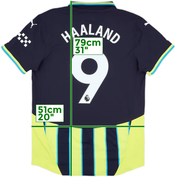 2024-25 Manchester City Away Shirt Haaland #9 - 10/10 - (M)