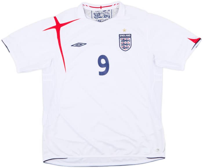 2005-07 England Home Shirt Rooney #9 - 6/10 - (XL)