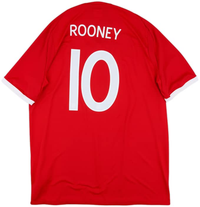 2010-11 England Away Shirt Rooney #10 - 8/10 - (XL)