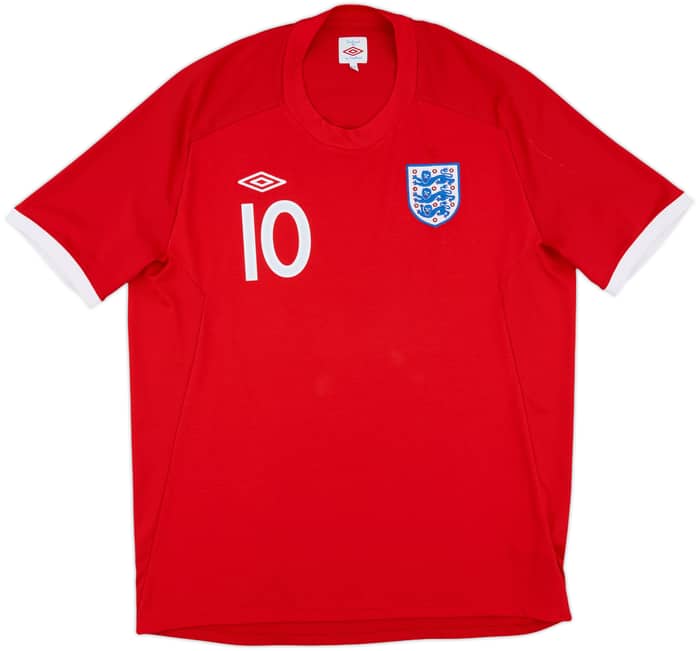 2010-11 England Away Shirt Rooney #10 - 8/10 - (XL)