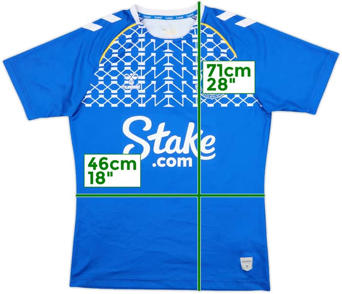 2023-24 Everton Hummel Pre-Match Training Shirt - 9/10 - (S)