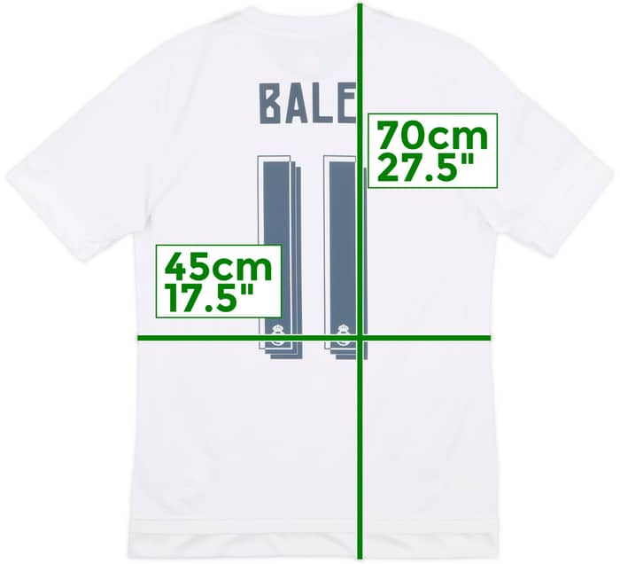 2015-16 Real Madrid Home Shirt Bale #11 - 7/10 - (S)