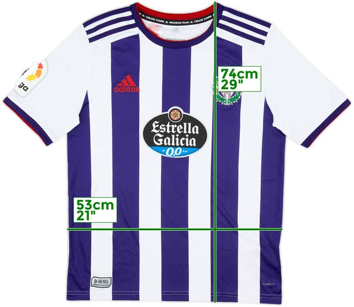2019-20 Real Valladolid Home Shirt - 10/10 - (L.Boys)