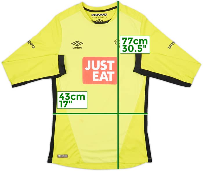 2016-17 Derby County GK Shirt - 7/10 - (S)