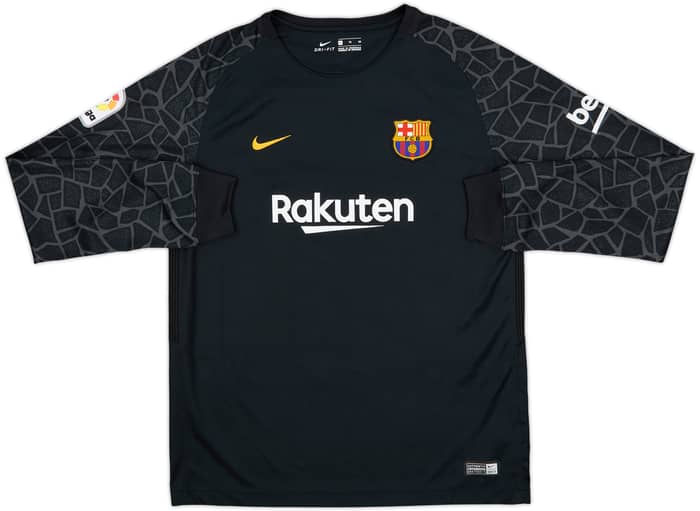 2017-18 Barcelona GK Shirt - 10/10 - (XL.Boys)