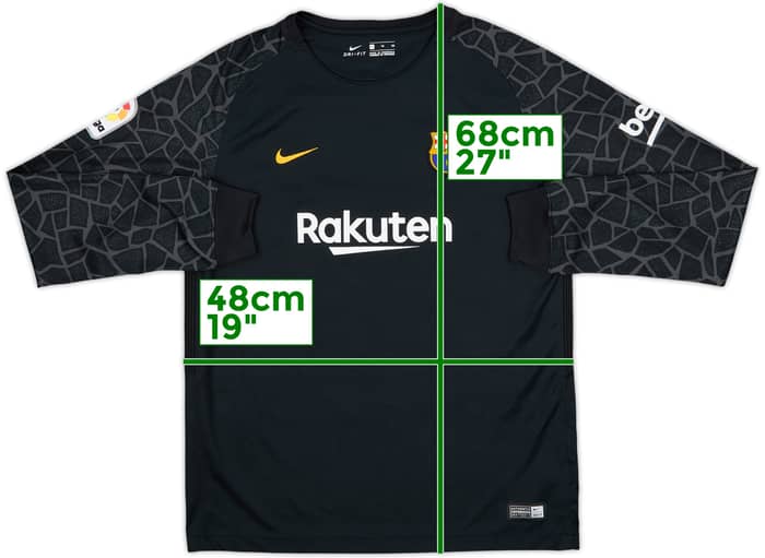 2017-18 Barcelona GK Shirt - 10/10 - (XL.Boys)